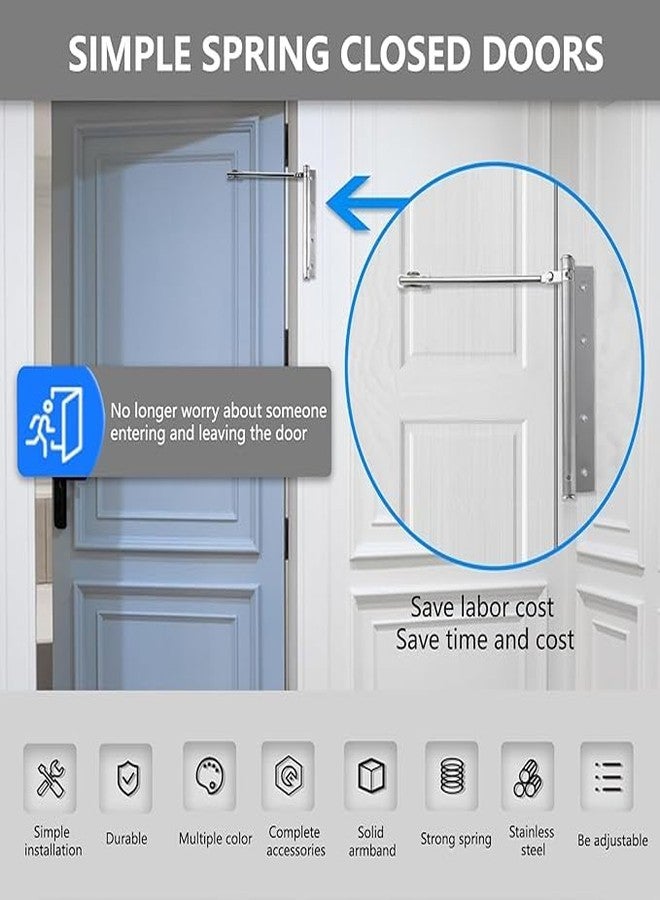 Bitnex Heavy Duty Automatic Door Closer,Spring Door Closer, Adjustable Spring Tension,Heavy Duty Safety Spring Door Closer for Indoor & Outdoor Doors, Offices,Apartments, Bathrooms & Entryways (LARGE) - Image 3